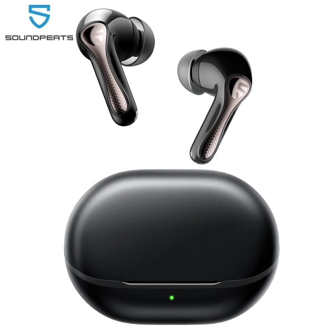 SOUNDPEATS Air5 Pro Wireless Earphones 55 dB Adaptive Hybrid ANC Bluetooth 5.4 Earbuds, Hi-Res LDAC AptX Lossless,6 Mics AI ENC