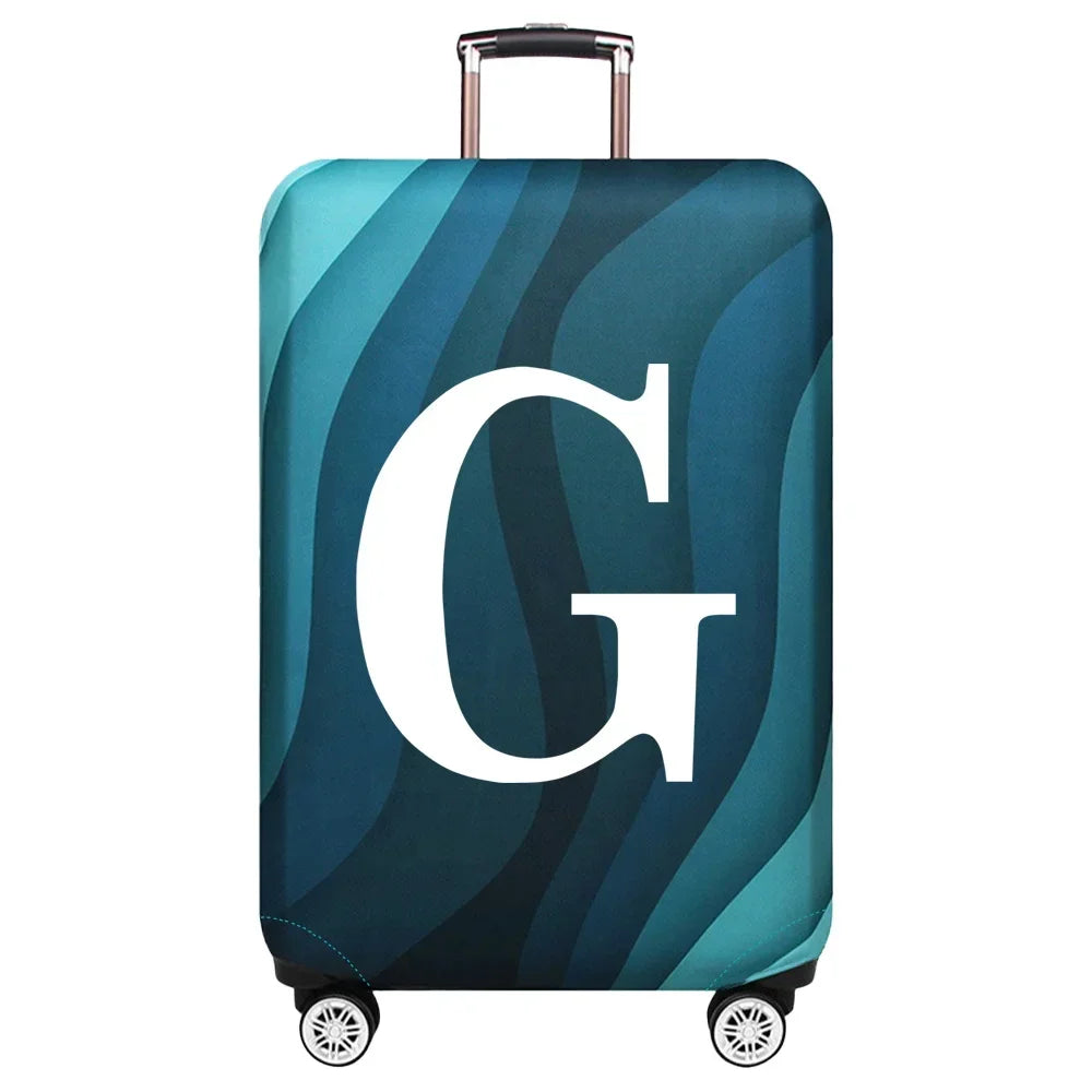 Luggage Cover Travel Suitcase Protective Cover White Series Dust-Proof Stretch Fabric for 18-32inch Baggage Case