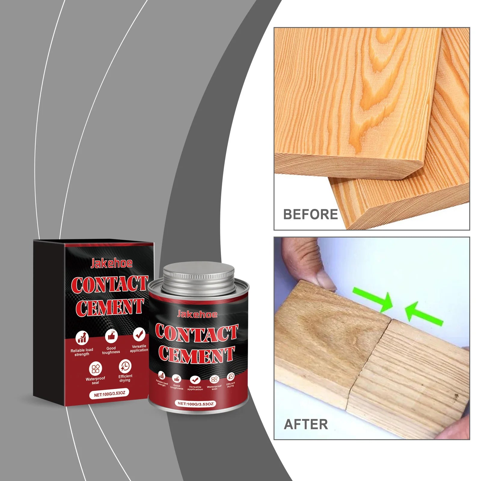 Contact Adhesive Glue Flexible Waterproof Heat Resistant Strong Bond For Furniture Leather Wood Rubber Repair Fast Drying DIY