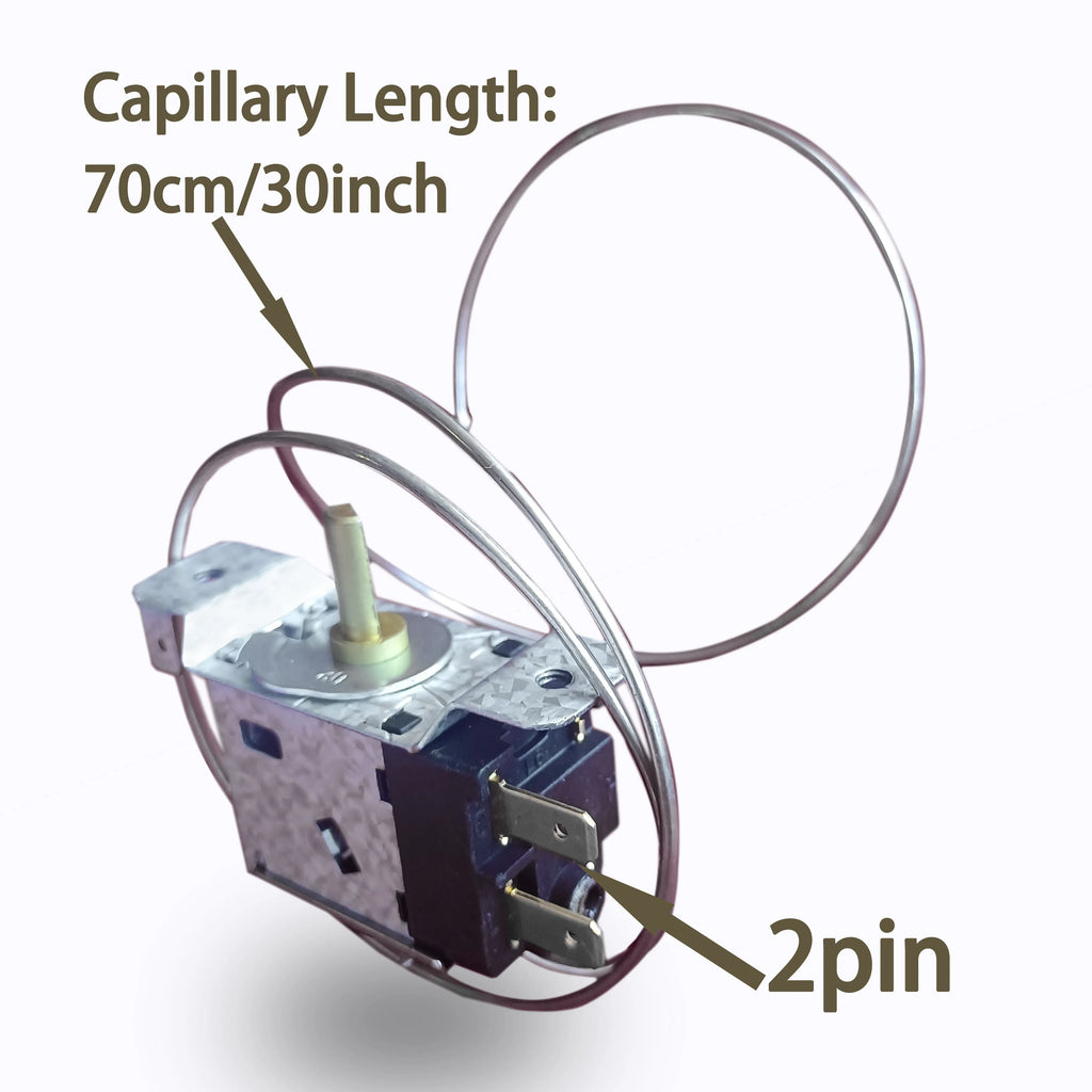 WPF32G Low Temperature Two Needle Freezer Thermostat, Refrigerator Temperature Controller Cable Length 70CM