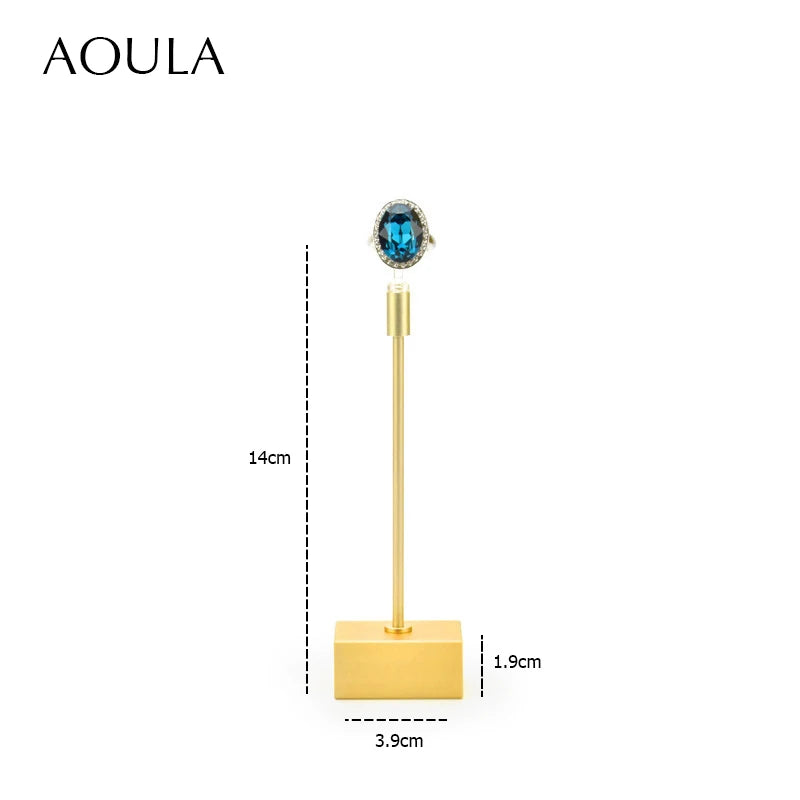 Luxury Dangle Earrings Display Metal Rack T Bar Stand Ring Jewelry Hanger Organizer Ear Studs Storage Holder Shelf Store Selling
