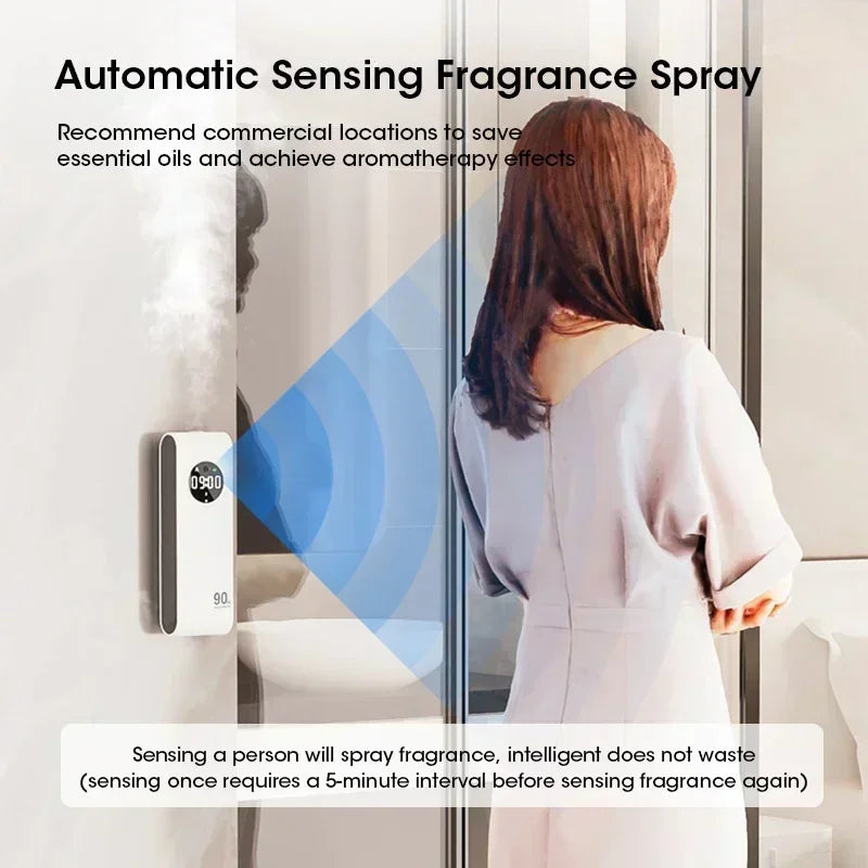 Mini Multi-Functional Aromatherapy Diffuser USB Smart Essential Oil Air Freshener for Home Desktop Wall Mounted for Car Bathroom