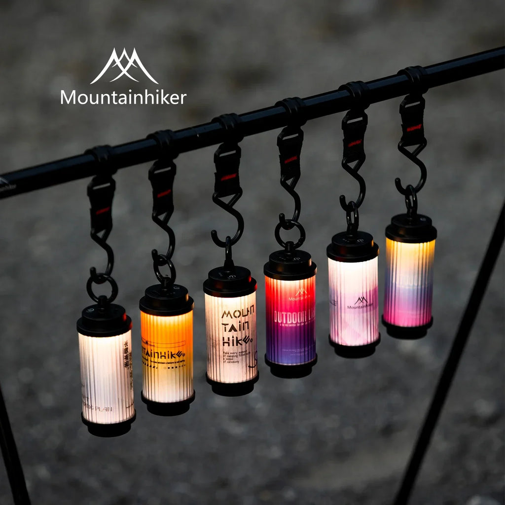 MOUNTAINHIKER 1800mAh LED 38 Ambient Camping Lantern Outdoor Portable Hanging Light with Ultra-Long Battery Life for Ambiance