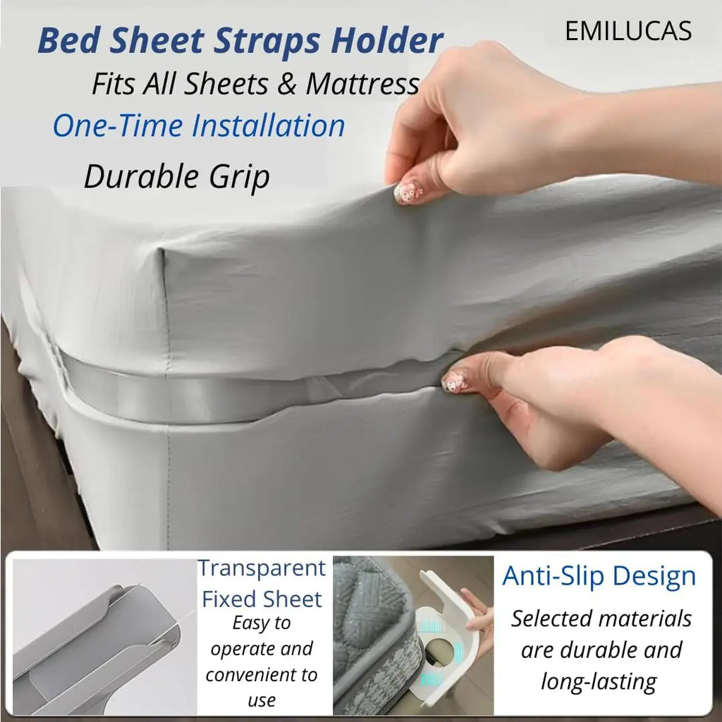 4/12pcs Bed Sheet Fixing Clip Invisible Bed Cover Fastener Quilt Sheet Straps Holder Clip Non-slip Fixing Device Bedsheet Clips