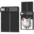 Safety Gate Anti-Pinch Function Small Pet Supplies LCD Display Automatic Chicken Coop Door Controlled Open Retractable Door