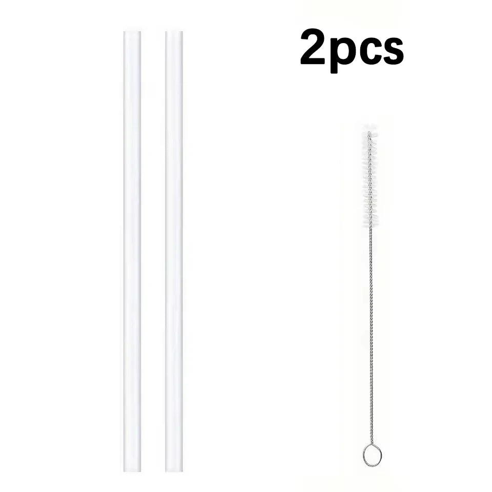 4/812pcs Replacement Straw Compatible for Stanley 20 oz 30 oz 40 oz Cup Tumbler, Clear Reusable Straws with Cleaning Brush