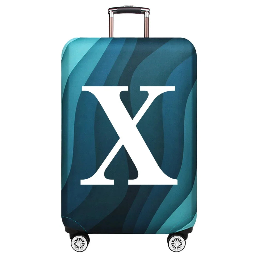 Luggage Cover Travel Suitcase Protective Cover White Series Dust-Proof Stretch Fabric for 18-32inch Baggage Case