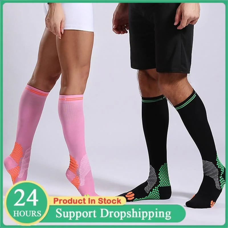 Medical Nursing Compression Socks Stockings Best For Flight Travel Maternity Pregnancy Edema Diabetes Varicose Veins 20-30 Mmhg