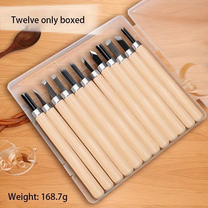 5/8pcs Wood Carving Knife Tools Chisels Set, Boxed Professional Wood Carving