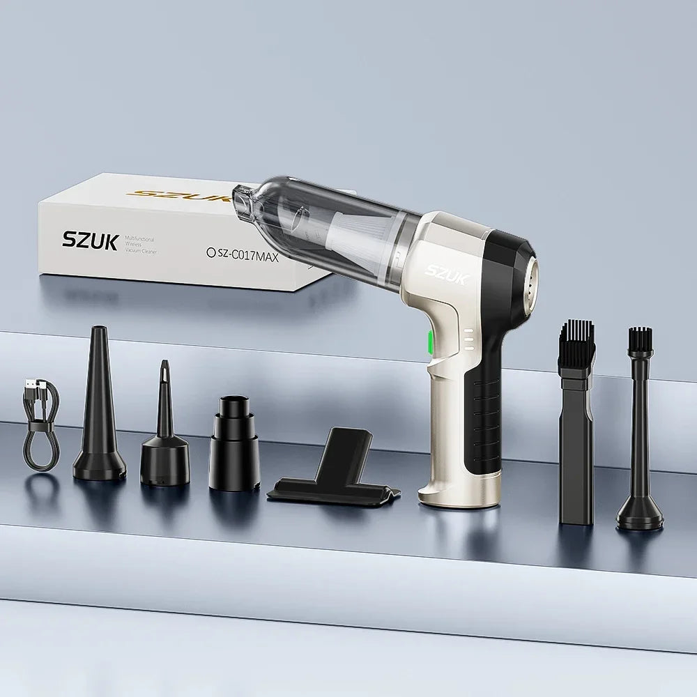 SZUK C017MAX Car Vacuum Cleaner Portable Handheld Mini Vacuum Cleaner Strong Suction Wireless Cleaner Car Cleaning Machine