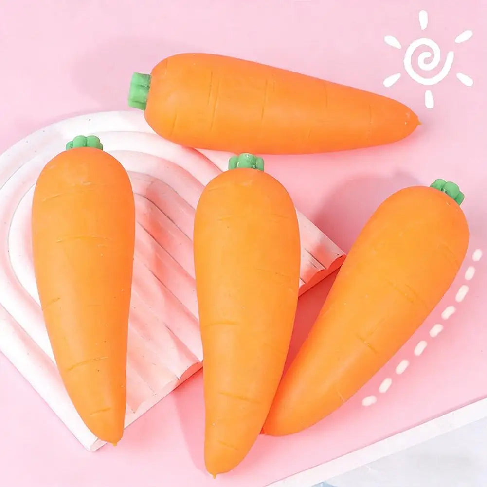 Carrot Squishy Games Sausage Carrot Vegetable Giant Stress Toy Sensory Fun For Kids Teens & Adults Carrot Skateboard Squish1/2/3