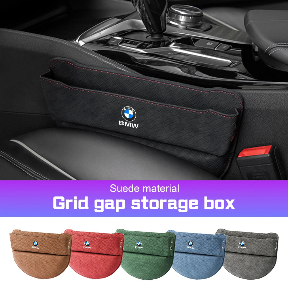 Suede Car Center Console Gap Storage Box Accessorie For BMW E46 E90 E91 F48 F25 F15 F01 F10 G20 G30 G32 X1X3 X5X6 X7 G01 G02 G05
