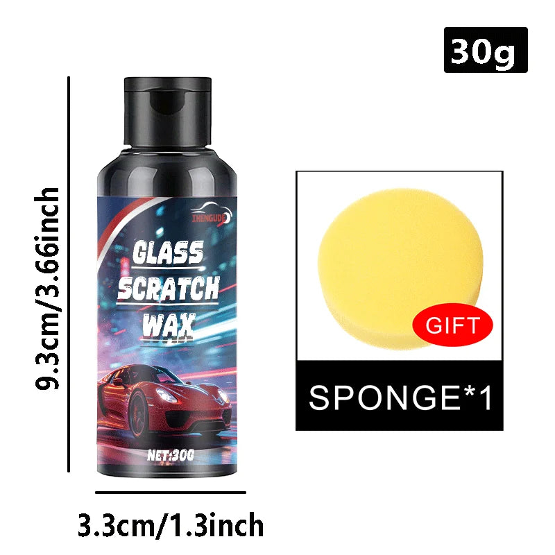 Glass scratch repair wax,easy to use and residue-free car window paint scratch remover, deep scratch removal, protective coating