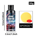 Glass scratch repair wax,easy to use and residue-free car window paint scratch remover, deep scratch removal, protective coating