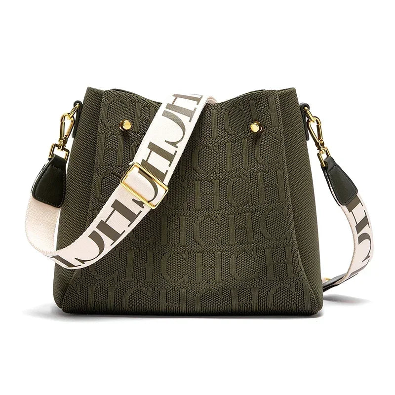 CH Autumn Winter Classic Crossbody Bag Brand Temperament Fashionable Casual Large Capacity Women's Shoulder Bag