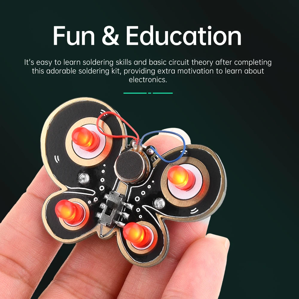 LED Diode Rotating Toy DIY Kit PCB Circuit Board Soldering Practice Module Electronics Teaching Fun Experiments