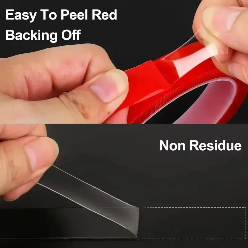 5/10/15/20/25/30mm Nano Double Sided Tape Reusable Washable Self Adhesive Transparent Tapes No Traces High Viscosity Stickers