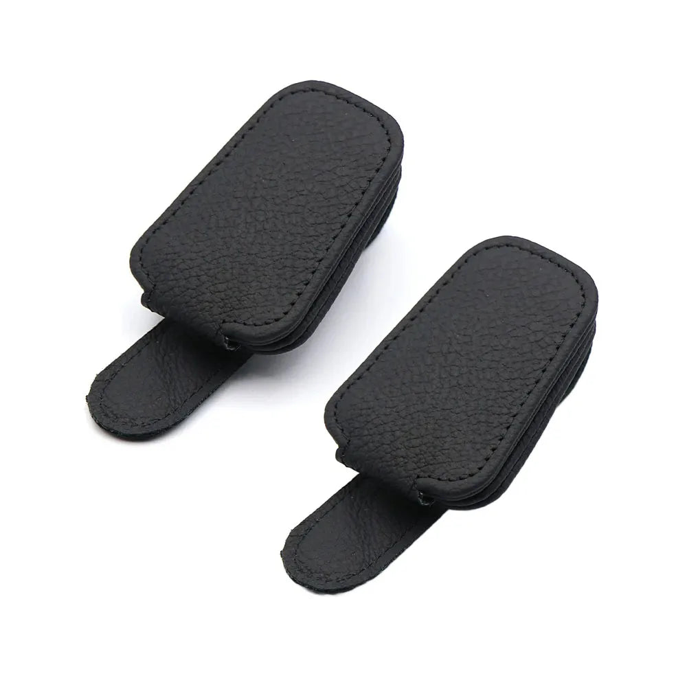 Sunglasses Holder Is Suitable for Car Sunshades Magnetic Leather Sunglasses Clip and Ticket Clip Car Sunshade Accessories