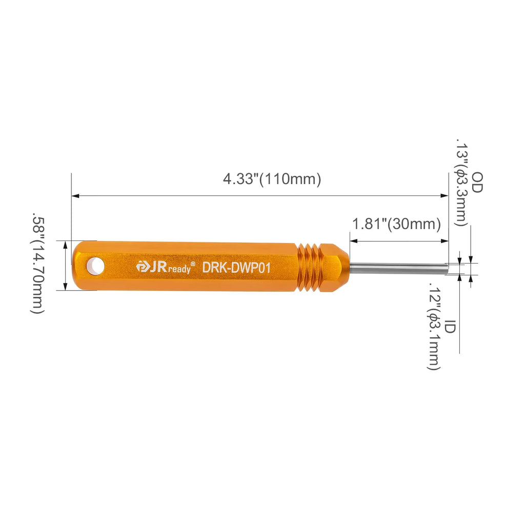 JRready DRK-DWP01 Pin Removal Tool for Weather Pack Metri Pack series connector harness terminals and connector crimp pin
