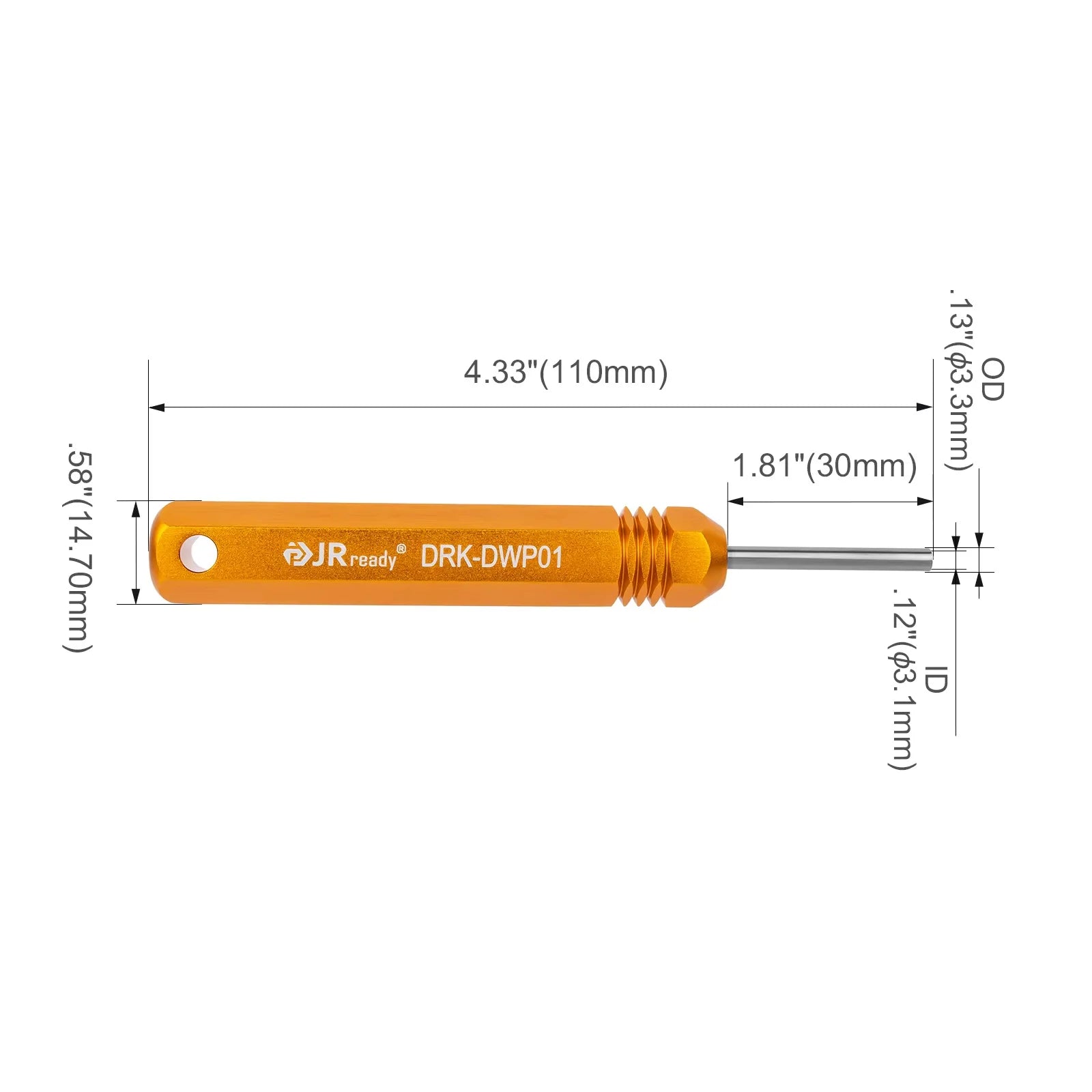 JRready DRK-DWP01 Pin Removal Tool for Weather Pack Metri Pack series connector harness terminals and connector crimp pin