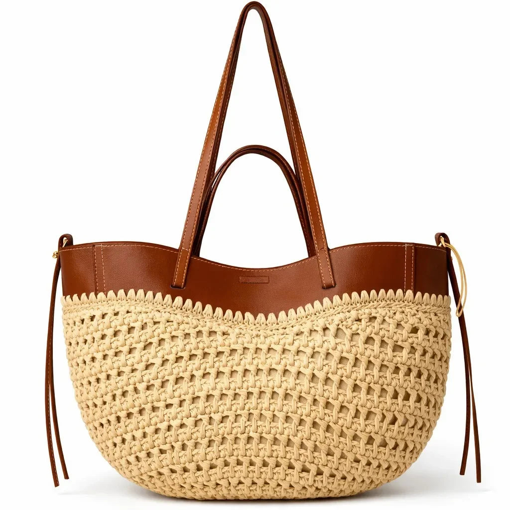 High-End Women's Diaper Bag: Elegant Crossbody Handbag with Vintage Leather Texture and Large Capacity Designer Tote