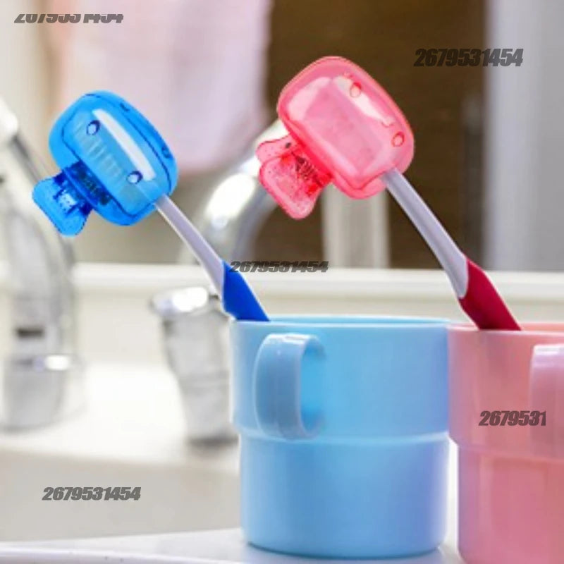 Toothbrush CaseHousehold Storage Clip - Portable Travel Toothbrush Dust Protective Cap - Storage Box Portable Head Travel