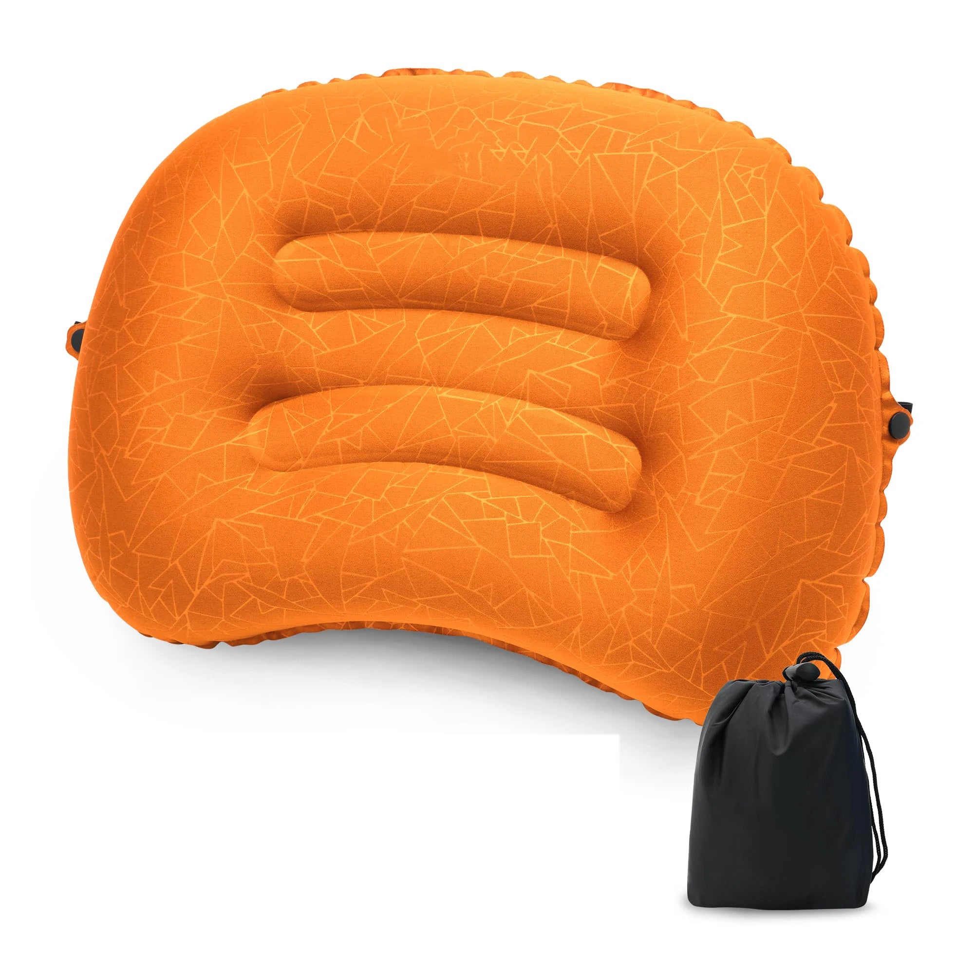 Ultralight Inflatable Camping Travel Pillow - Compressible Comfortable for Neck & Lumbar Support While Camp, Hiking, Backpacking
