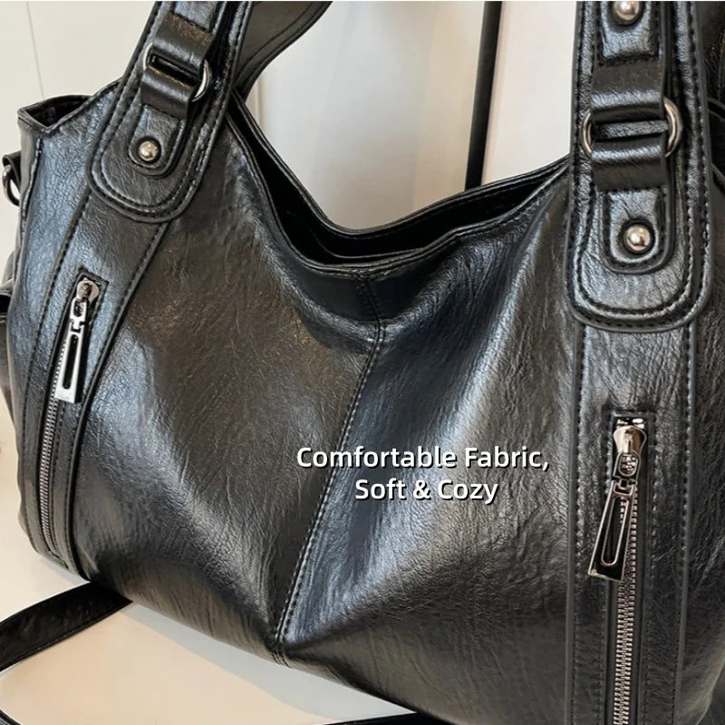 Underarm Crossbody Bag Women Commuter-Style Tote Bag Large Capacity Versatile Handbag Soft Durable