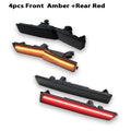 4pcs Car Lamp For 2015-2022 Dodge Challenger SRT Hellcat Widebody  Front & Rear Side Marker Lamps ,Turn Signal Parking Lights