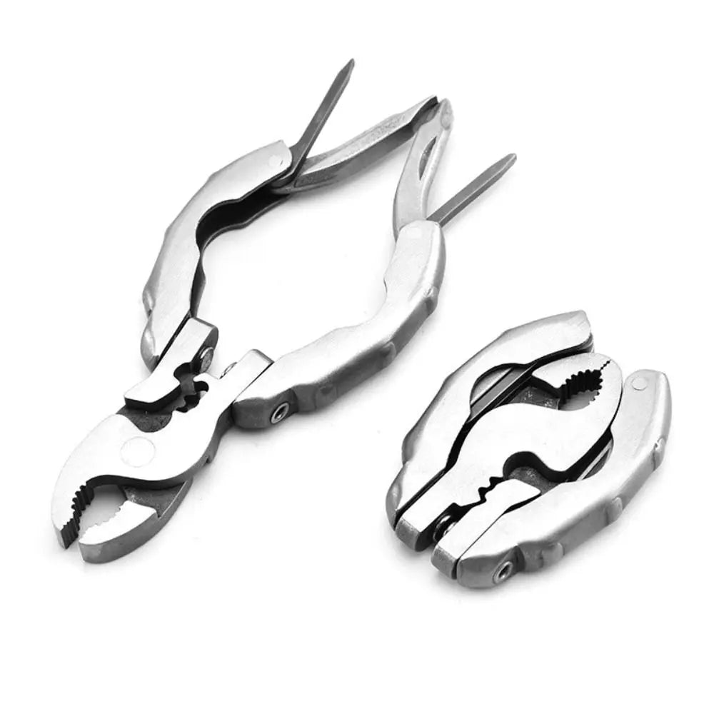 Multi-purpose 9 in 1 Pocket Pliers Mini EDC Tool Keychain Pliers Round Head Pliers Gadget Screwdriver Wire Cutter Hand Tools