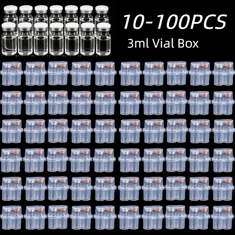 10/20/50/100pcs 3ml Peptide Storage Box 3ML Vial Case Peptide Freezer Storage Case Vial Holder Refrigerator Peptide Container