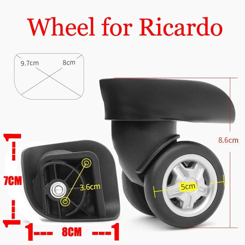 Luggage Wheel for Ricardo Luggage Suitcase Wheel Replacement Trolley 9055 Universal Wheel