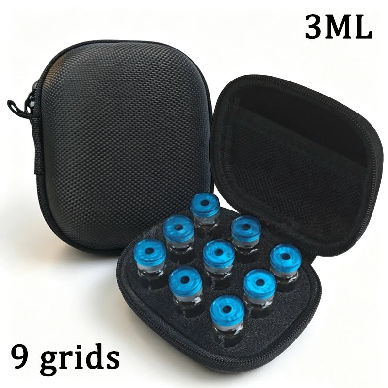 6/9 Slots Vial Storage Bag 3ml Vial Peptide Storage Box Portable Storage Bag Mini Vial Organizer Bags Insulin Set Contanizer Bag