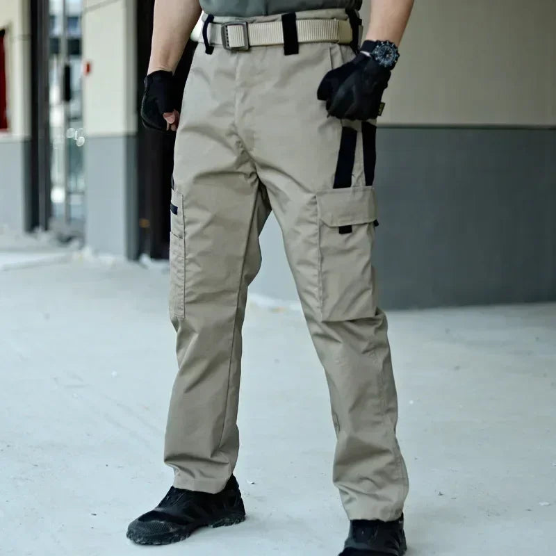 Tactical Pants Big Multi-pocket Men New Work Cargo Pants Spring Autumn Waterproof  Ripstop Hiking Trousers Loose Brand Joggers