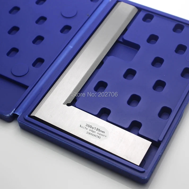 Stainless Steel 200*125mm Angle Square 90 Degree Angle Blade Ruler Gauge Try Square Ruler Measuring Tool