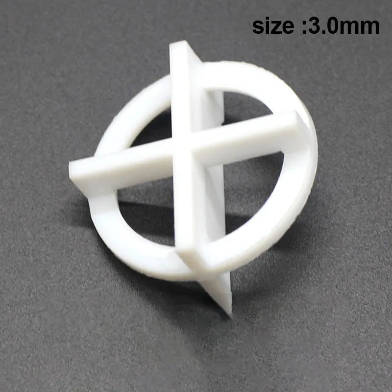 Tile Leveling Spacer Clips 100pcs Recyclable Plastic Tile Leveling System Base Spacer for Secure Floor and Wall Setting