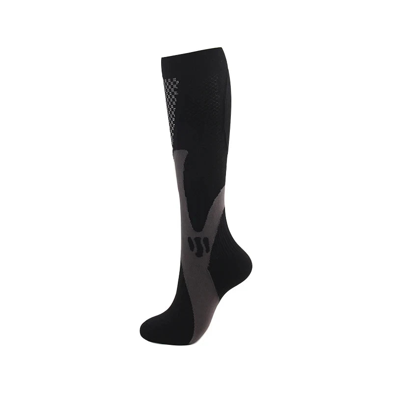 Running Compression Socks Football Hiking Golf Gym 20-30mmhg Gradual Change Nylon Sports Socks Diabetes Pregnancy Varicose Veins