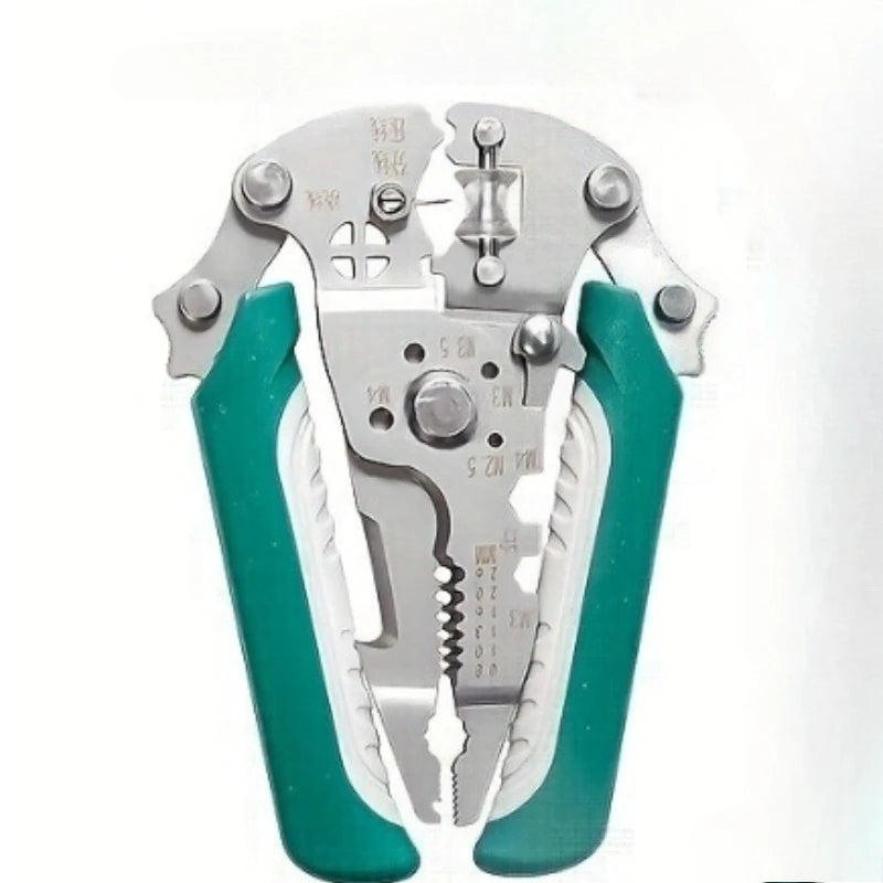 Industrial Grade 18-in-1 Foldable Wire Stripping Pliers Crimping Tool Heavy Duty Multifunctional Electrician Pliers for DIY