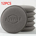 12Pcs Car Waxing Polishing Pad Home Car Wash Care 10cm Car Cleaning Kit Car Foam Sponge Wax Applicator Cleaning Detailing Pads