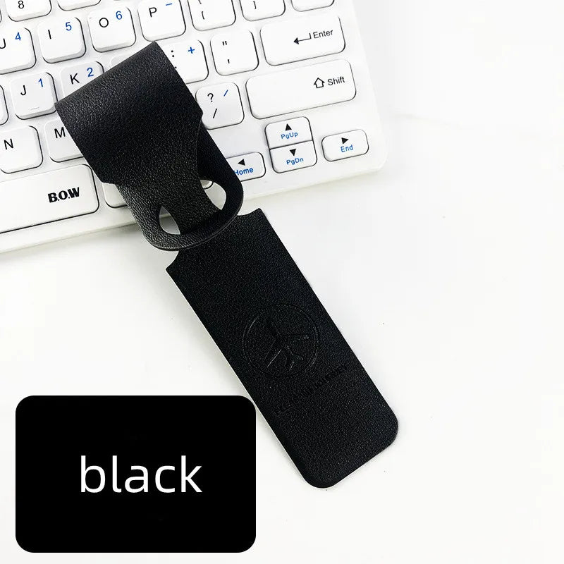 Suitcase Label Bag Pendant Handbag Long PU Leather Luggage Tag Name ID Address Tags Flight Vacation Travel Accessories