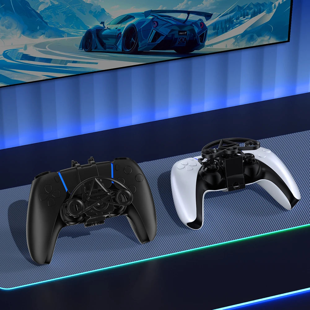 Mini Steering Wheel for Sony Game Controller Accessories 3D Printing Racing Games Steering Wheel Replacement Enhanced Gaming