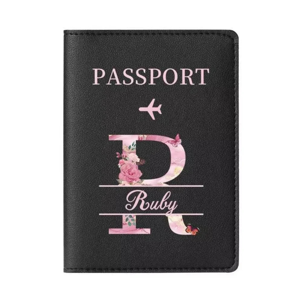Personalized Passport Holder with custom Cute Cartoon Shiba Print, Multifunctional Ticket & Travel Document Organizer