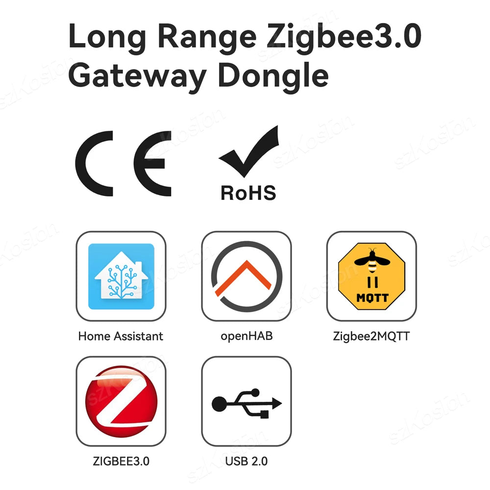 ZigBee 3.0 USB Dongle Plus-E Universal Zigbee Wireless USB Gateway Open Source Hub For Home Assistant OpenHAB Zigbee2MQTT ZHA