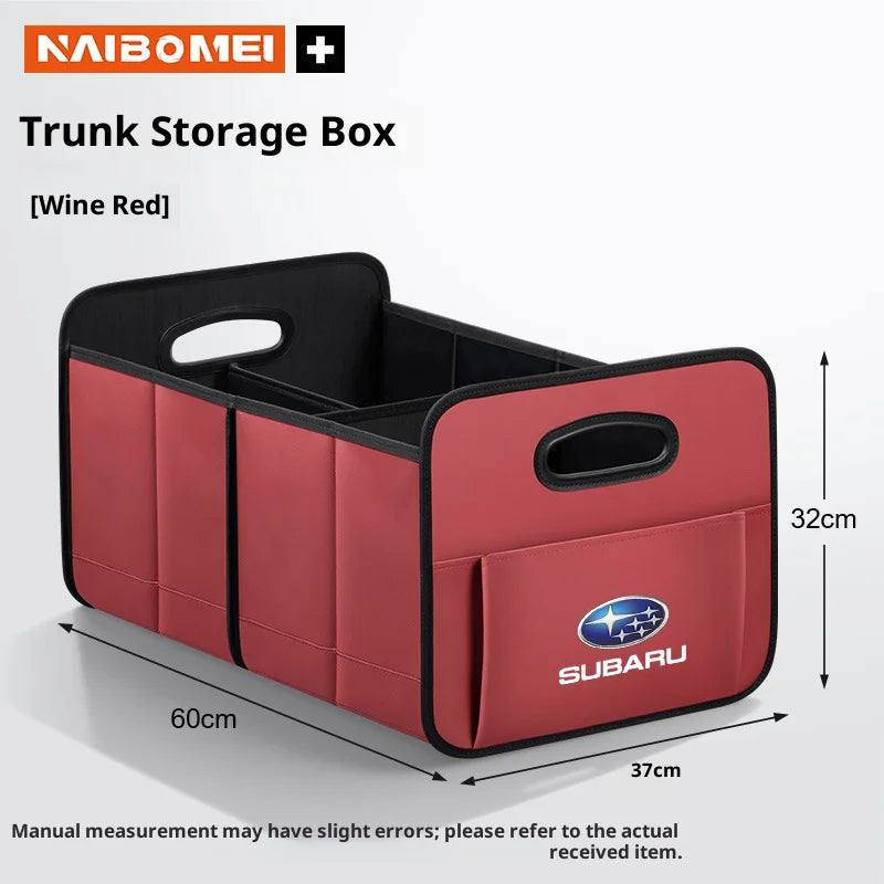 For Subaru STI Brz Wrx Xv Ascent Forester Outback Impreza Legacy Car Trunk Foldable Storage Box Large Capacity Storage Bag