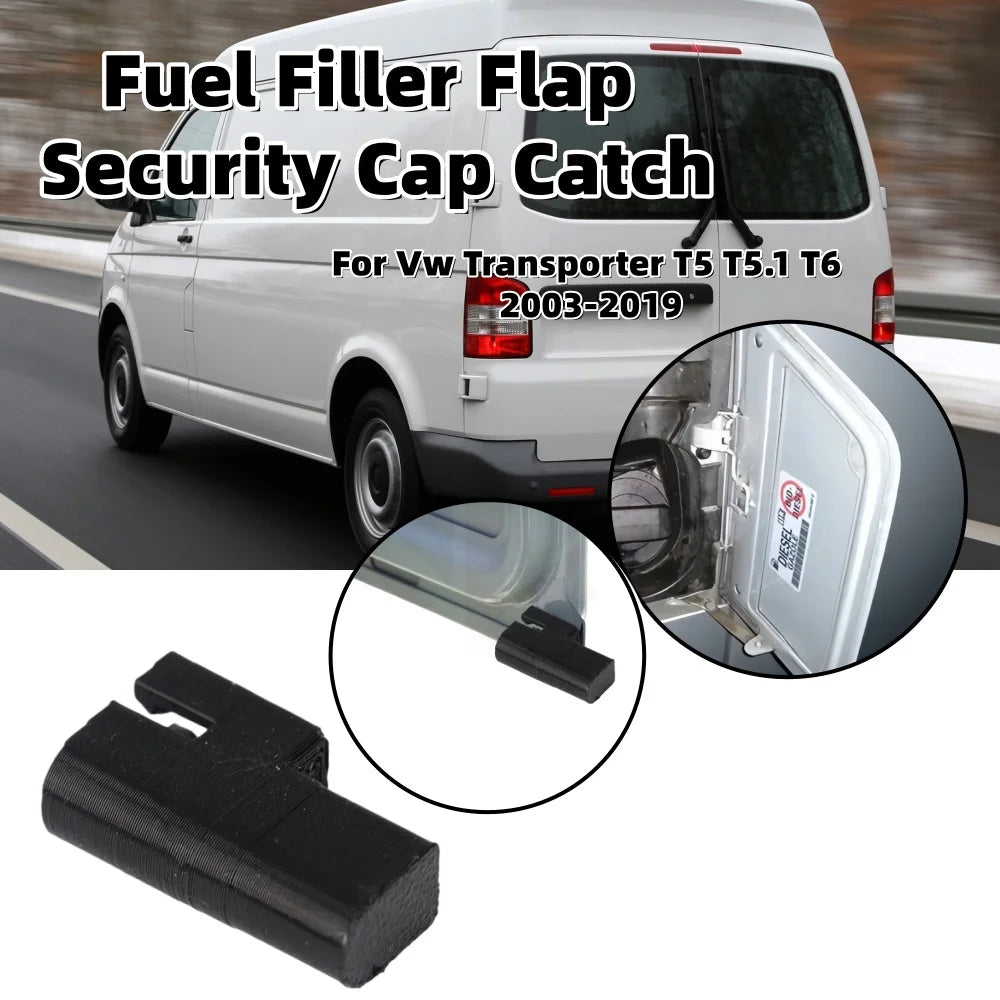 RV Fuel Filler Flap Security Cap Catch Plastic For Vw Transporter T5 T5.1 T6 2003-2019 Car Fuel Tank Cover Security Accessories
