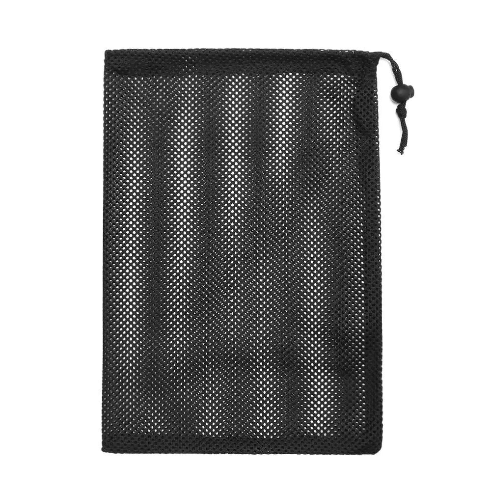 Home Travel Outdoor Activity Pouch Durable Nylon Mesh Drawstring Storage Pouch Bag Laundry Bag