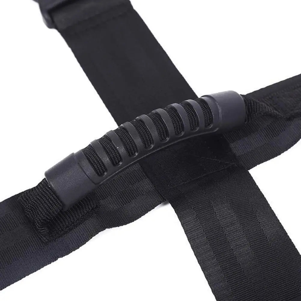 Black Nylon Webbing Strap Portable Adjustable Nylon Strapping Tape Heavyweight Strapping Band for Luggage Moving Accessories Kit