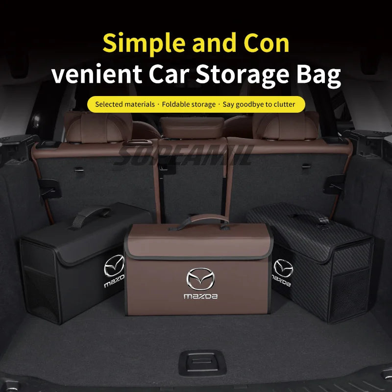 Car Trunk Organizer Box Tailbox Stowing Tidying Storage Bag For Mazda 3 6 SKYACTIV Axela Atenza CX30 CX60 CX70 CX80 CX3 CX5 CX9