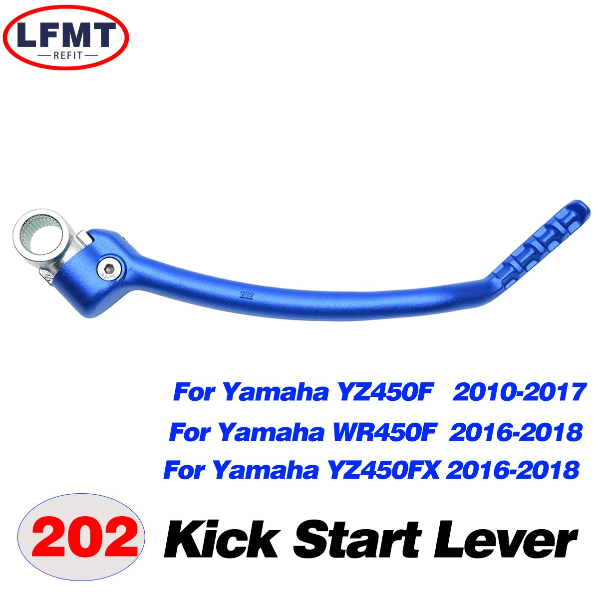 For Yamaha YZ125 YZ250 YZ250X YZ250F YZ450F YZ250FX YZ450FX WR250F WR450F Motorcycle CNC Forged Kick Start Starter Lever Peda