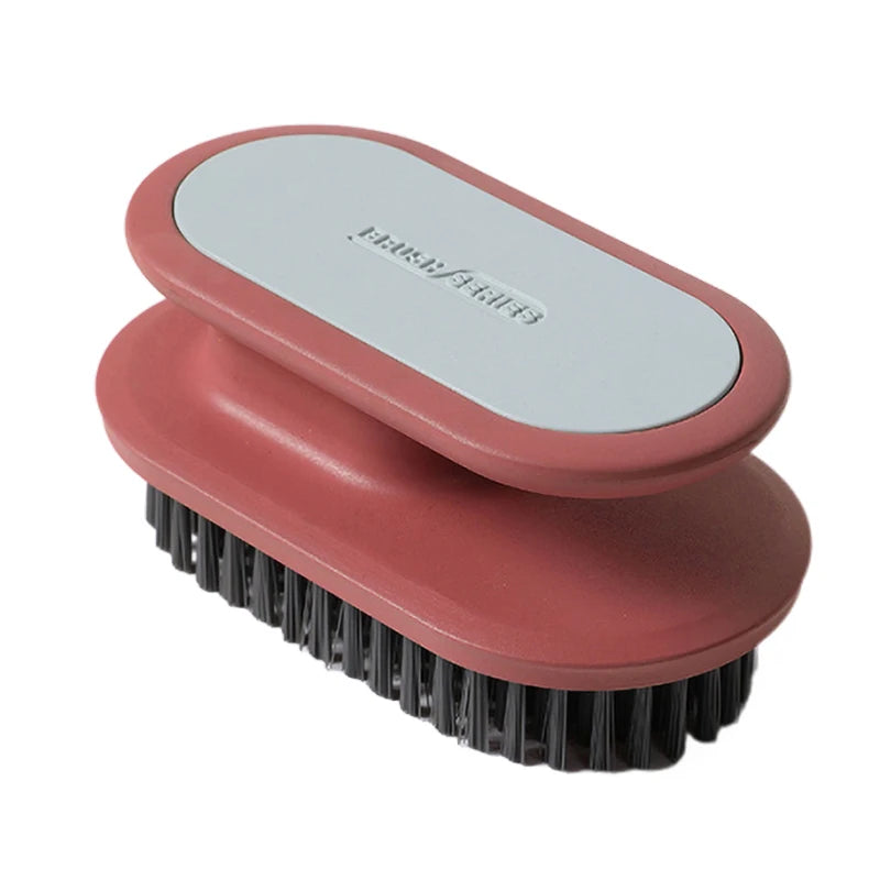 Portable Plastic Handle Cleaning Brush, Soft Bristle Laundry Clothes Shoes Scrub Brush, Household Scrubbing Brush
